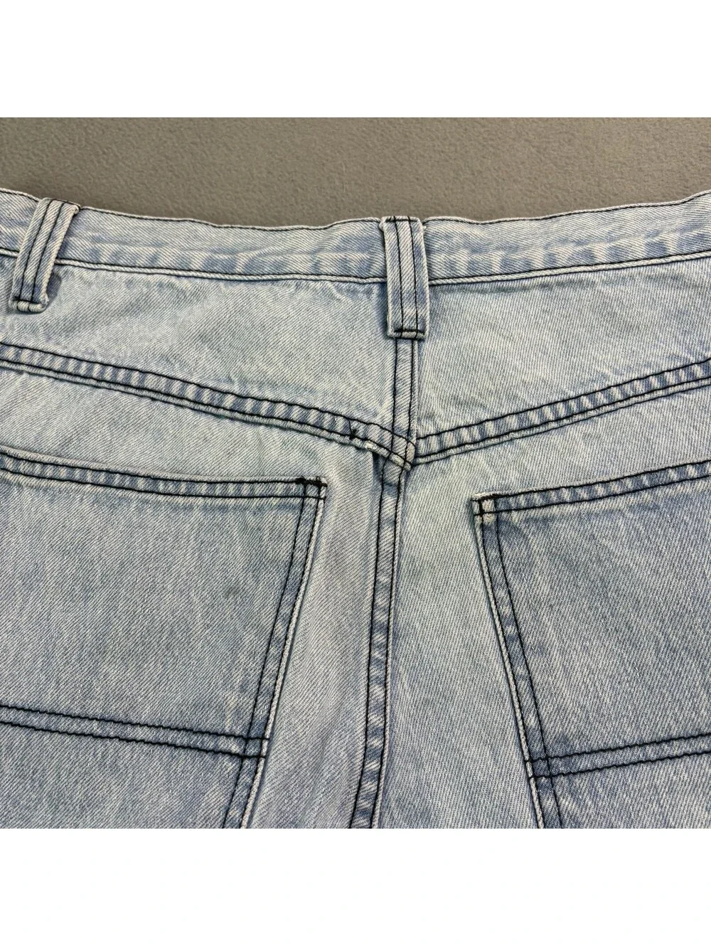 Vintage Jnco Baggy Cut Off Denim Jean Shorts Size 36 (Fit 34 in.) Blue